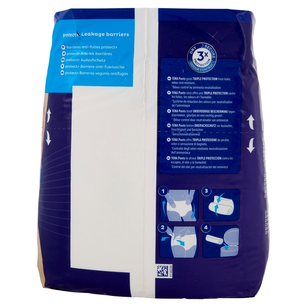 Tena Pants Culottes Plus Night L 12 pz